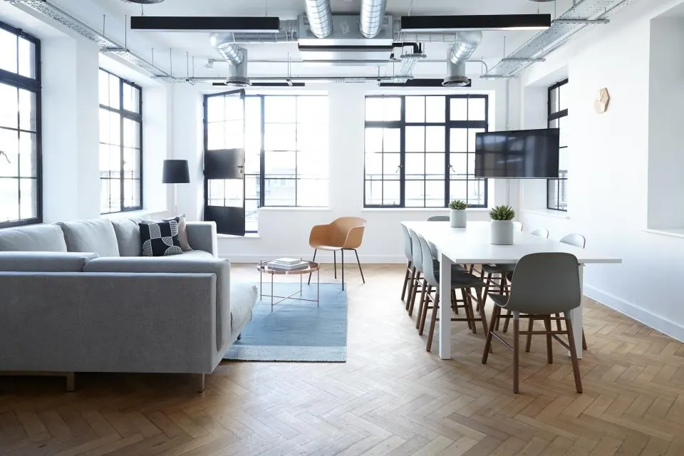 Finished modern office interior